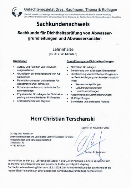 Sachkundenachweis-Dichtheitspruefung-Abwassergrundleitung-Abwasserkanaelen